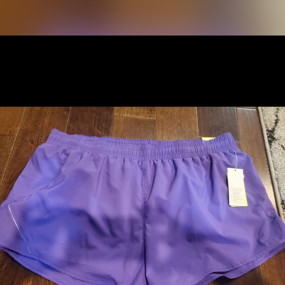 All in Motion Women's Vibrant Purple Athletic Shorts Size XXL NWT Inner Brief Li